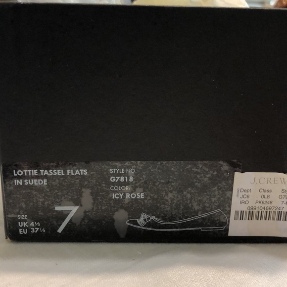 J. Crew Suede Lottie Tassel Flats size 7 - Picture 9 of 10